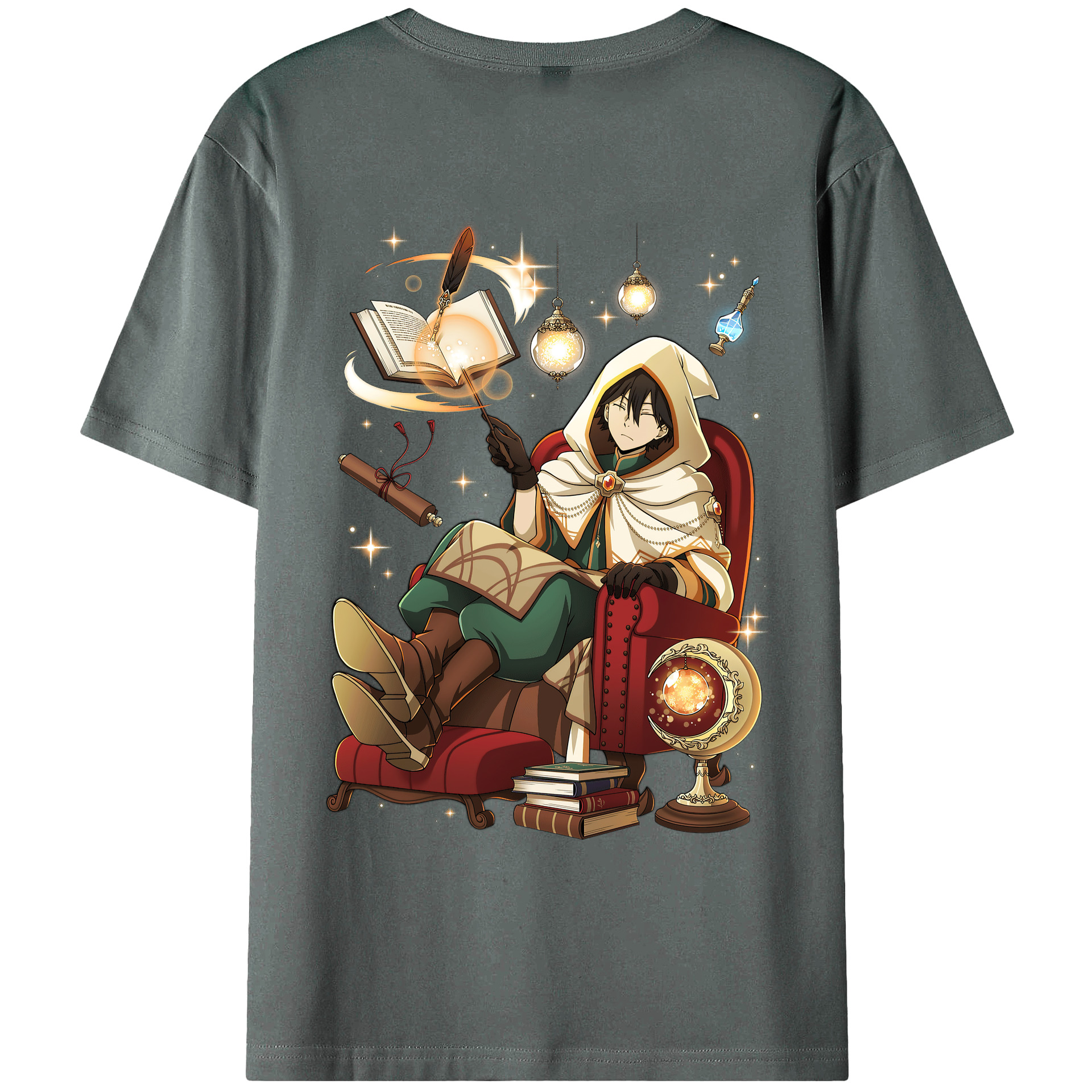 （画像用） 文豪ストレイドッグス Bungo Stray Dogs 綿100％ メンズ半袖Tシャツ（バックプリント） 通気性